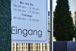 Hinweisschild Werbeschild FOILMIX Eingangsschild Schild